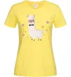 Жіноча футболка Лама закохана Лимонний фото