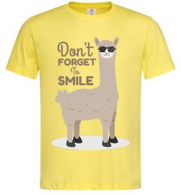 Чоловіча футболка Don't forget to smile lama Чоловіча футболка Don't forget to smile lama