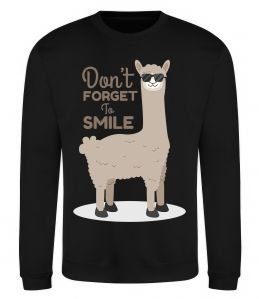 Свитшот Don't forget to smile lama