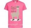 Детская футболка Don't forget to smile llama Ярко-розовый фото