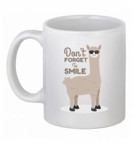 Чашка керамічна Don't forget to smile lama Чашка керамічна Don't forget to smile lama