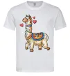 Мужская футболка Bright lama Белый фото