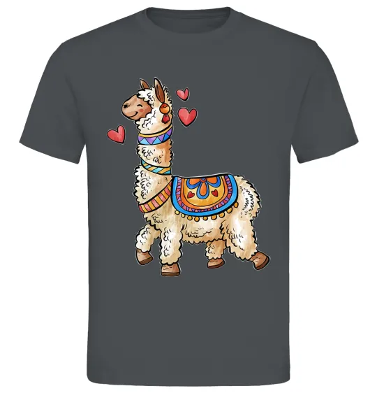 Мужская футболка Bright lama Графит фото