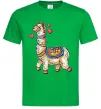 Мужская футболка Bright lama Зеленый фото
