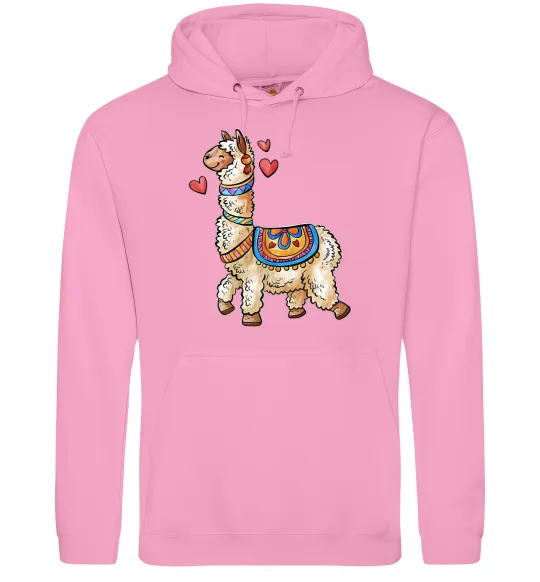 Мужская толстовка (худи) Bright lama Розовый фото