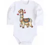 Детский боди Bright lama Белый Детский боди Bright lama Белый фото
