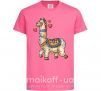 Дитяча футболка Bright lama Яскраво-рожевий фото