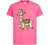 Детская футболка Bright lama Ярко-розовый фото