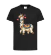 Дитяча футболка Bright lama Чорний фото