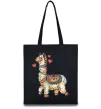 Еко-сумка Bright lama Чорний фото