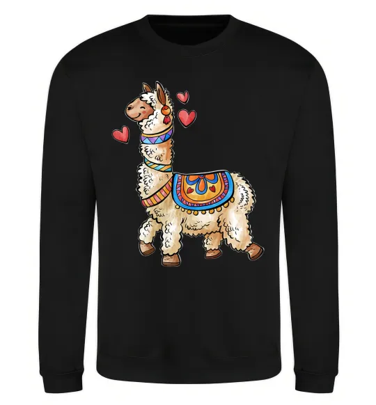 Свитшот Bright lama Черный фото