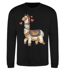 Світшот Bright lama Чорний фото