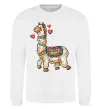 Свитшот Bright lama Белый фото