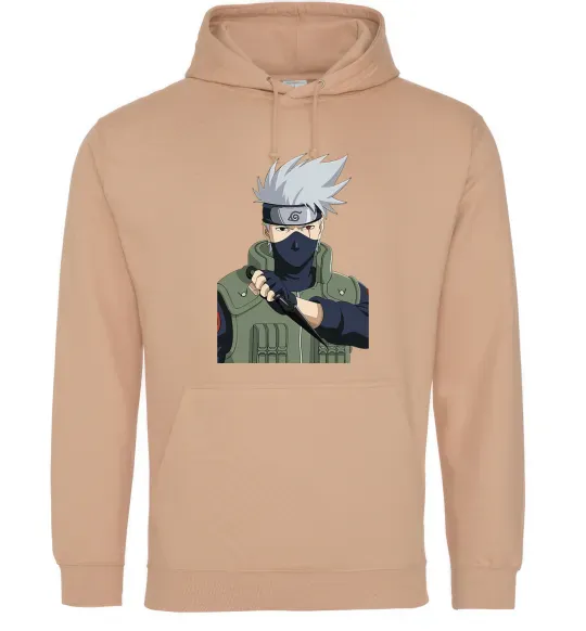 Чоловіча толстовка (худі) Kakashi Пісочний фото