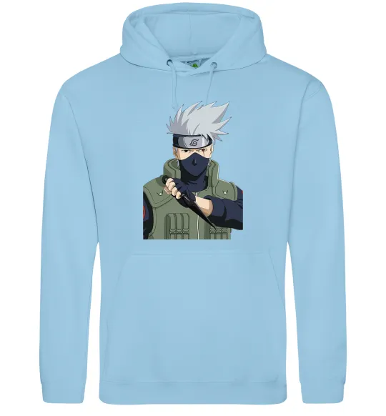 Жіноча толстовка (худі) Kakashi Блакитний фото