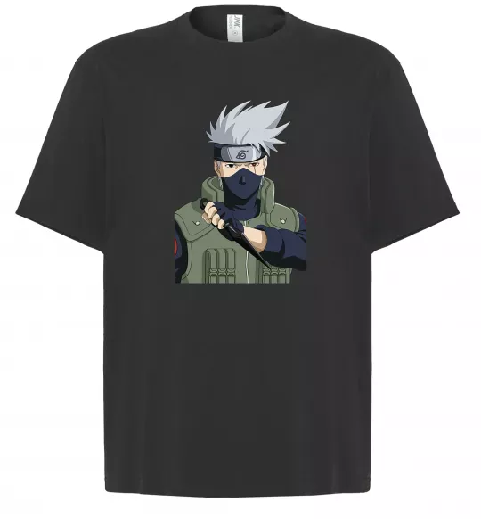 Футболка Оверсайз Kakashi Чорний фото