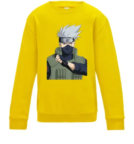 Детский Свитшот Kakashi Солнечно желтый фото