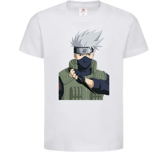 Детская футболка Kakashi Белый фото