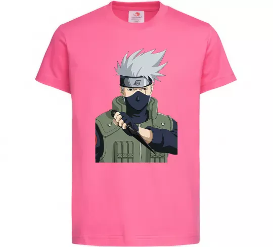 Детская футболка Kakashi Ярко-розовый фото