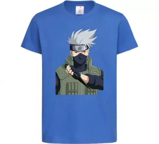 Детская футболка Kakashi Ярко-синий фото