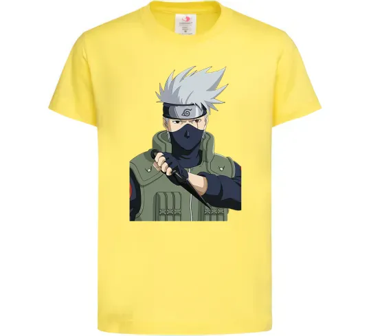 Детская футболка Kakashi Лимонный фото
