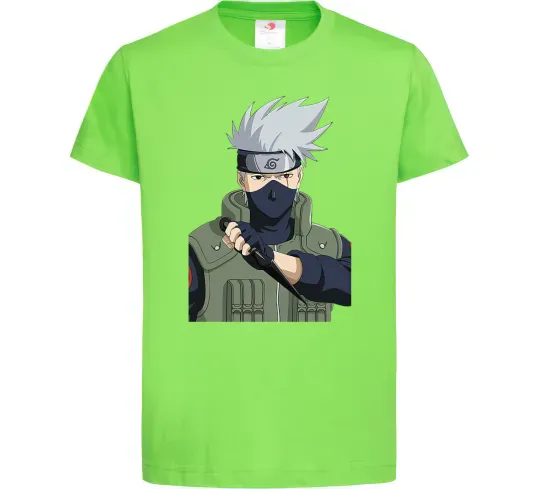 Детская футболка Kakashi Лаймовый фото