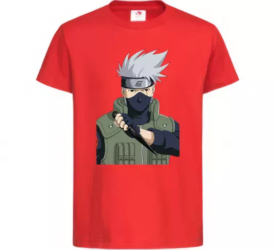 Детская футболка Kakashi Красный фото