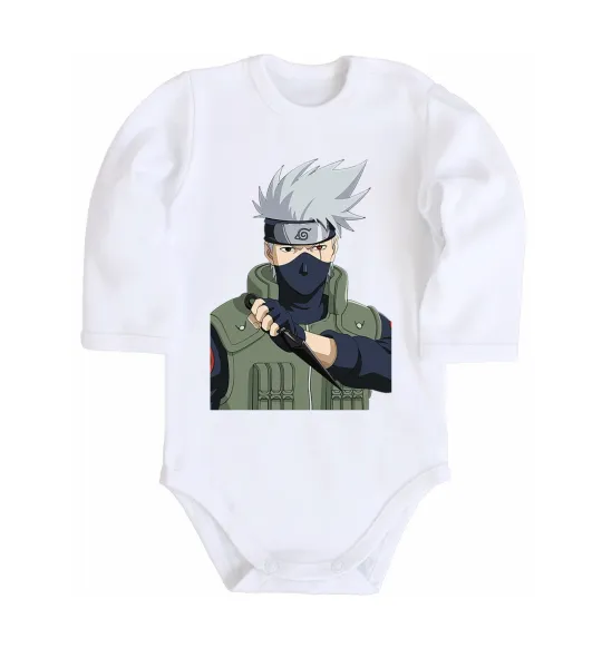Детский боди Kakashi Белый фото