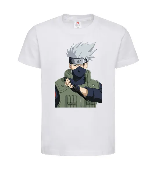 Детская футболка Kakashi Белый фото