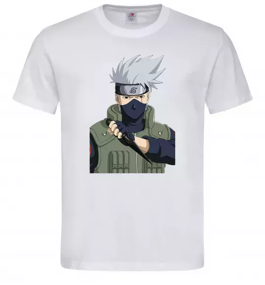Чоловіча футболка Kakashi Білий фото