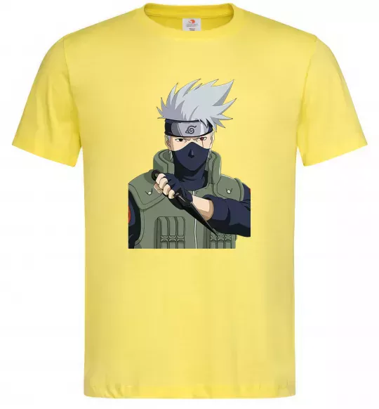 Чоловіча футболка Kakashi Лимонний фото