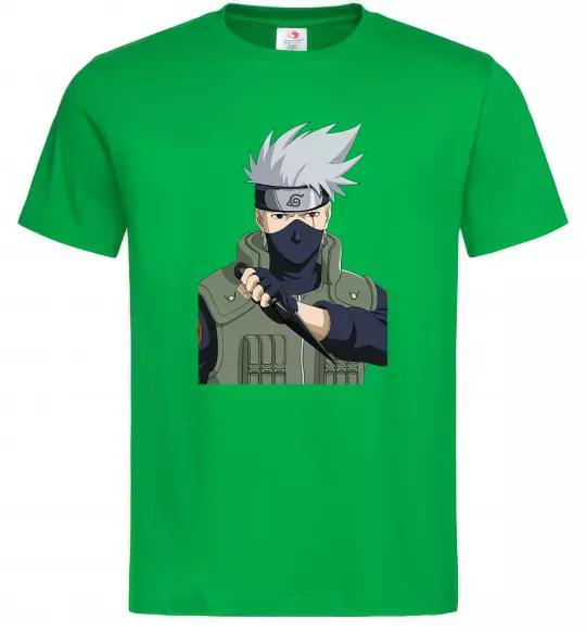 Чоловіча футболка Kakashi Зелений фото
