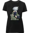 Жіноча преміум футболка Kakashi Чорний фото