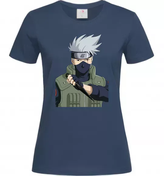 Женская футболка Kakashi Темно-синий фото