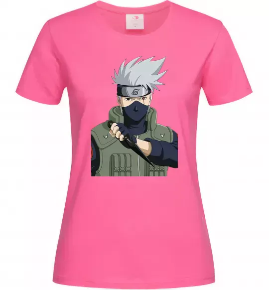 Женская футболка Kakashi Ярко-розовый фото