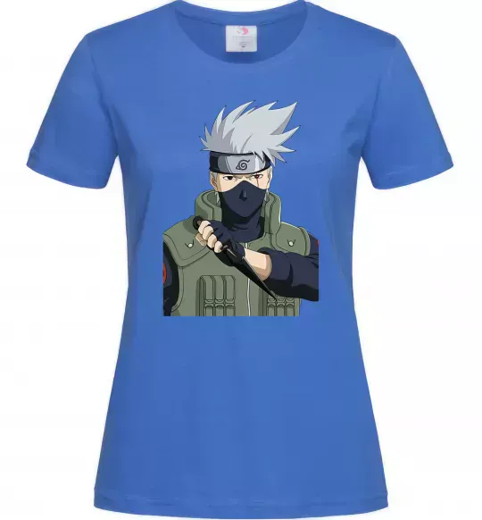 Женская футболка Kakashi Ярко-синий фото