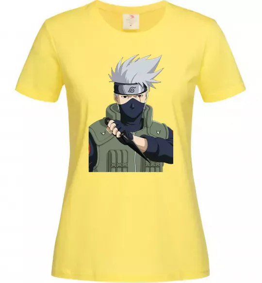 Женская футболка Kakashi Лимонный фото