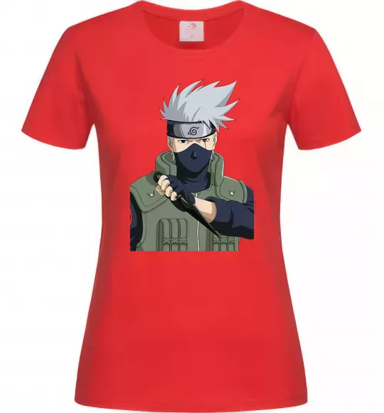 Женская футболка Kakashi Красный фото