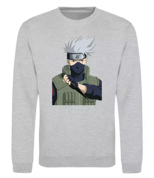 Світшот Kakashi Сірий меланж фото