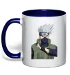 Чашка з кольоровою ручкою Kakashi Глибокий темно-синій фото