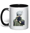 Чашка з кольоровою ручкою Kakashi Чорний фото