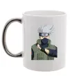 Чашка з кольоровою ручкою Kakashi Срібло фото