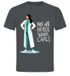 Мужская футболка Not all heros wear capes Графит фото