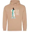 Женская толстовка (худи) Not all heros wear capes Песочный фото