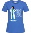 Женская футболка Not all heros wear capes Ярко-синий Женская футболка Not all heros wear capes Ярко-синий фото