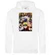 Мужская толстовка (худи) Аніме Наруто персонажі Белый фото
