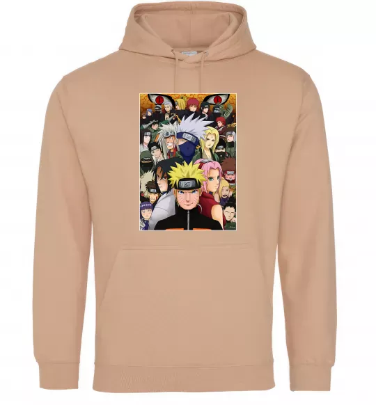 Мужская толстовка (худи) Аніме Наруто персонажі Песочный фото