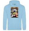 Мужская толстовка (худи) Аніме Наруто персонажі Голубой фото
