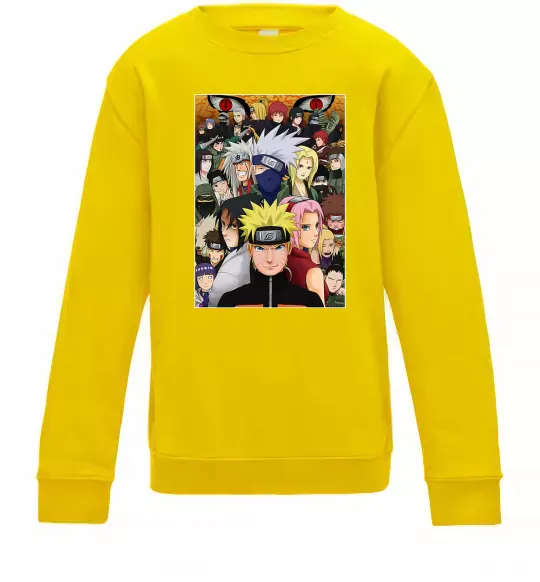 Детский Свитшот Аніме Наруто персонажі Солнечно желтый фото