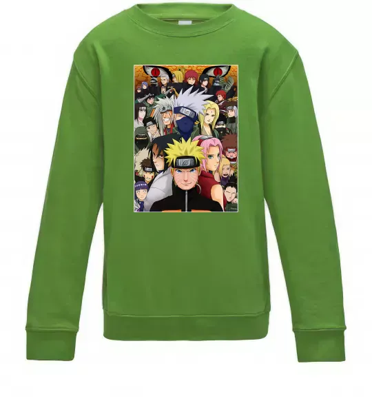 Детский Свитшот Аніме Наруто персонажі Лаймовый фото